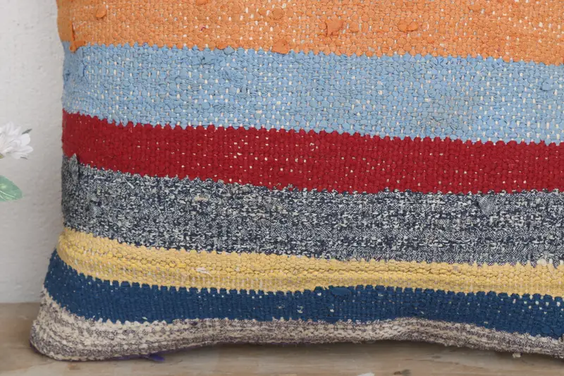 20x20 Red Pillow Sham, Anatolian Pillow, Turkish Kilim Pillow, Cushion Case, Kilim Cushion Sham, Outdoor Patio Cushion, Pillow for Couch - 3