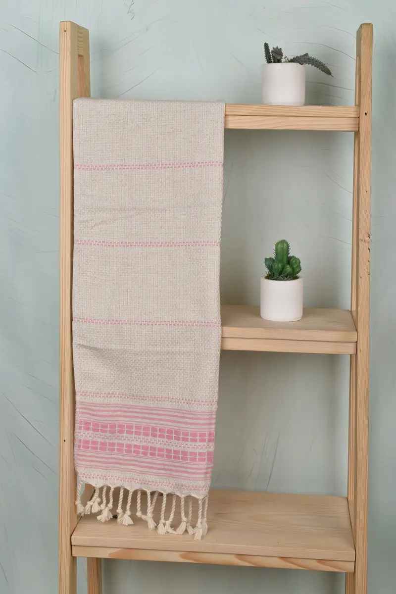 Bridesmaid Gifts, Gift For Him, Xmas Gifts, Handmade Gift, Turkish Towel Hand Towel, Bachelor Gift, 40x20 Linen Striped Towel, Wedding Gift - 8
