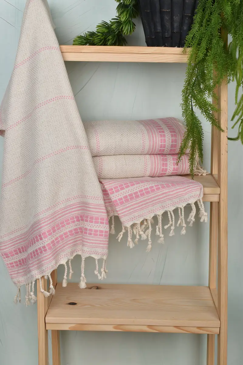 Bridesmaid Gifts, Gift For Him, Xmas Gifts, Handmade Gift, Turkish Towel Hand Towel, Bachelor Gift, 40x20 Linen Striped Towel, Wedding Gift - 6