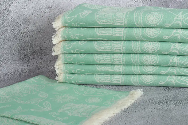 Small Bath Towels, Monogram Kitchen Towel, 28x20 Cotton Italian Symbols Design Towel, Maid Of Honor Gift, Turkish Towel Monogram, Turkish Hand Towel - 3