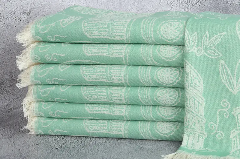 Small Bath Towels, Monogram Kitchen Towel, 28x20 Cotton Italian Symbols Design Towel, Maid Of Honor Gift, Turkish Towel Monogram, Turkish Hand Towel - 2
