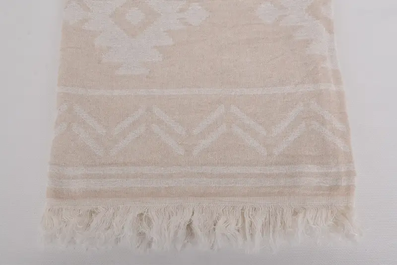 74x40 Cotton Geometric Towel, Family Gift, Wedding Gift, Best Wedding Gift, Best Beach Towel, Personalized Wedding Gift, Monogram Turkish Bath Towel - 3