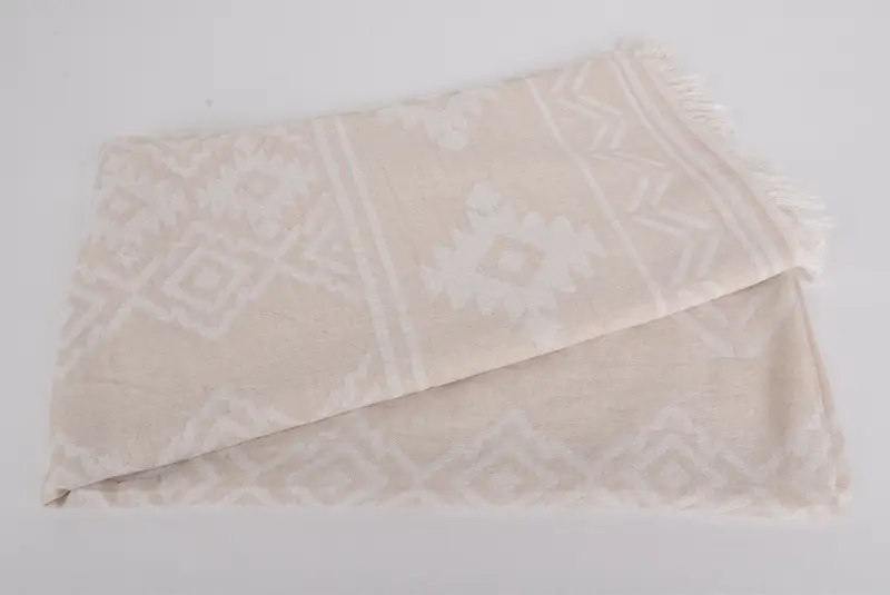 74x40 Cotton Geometric Towel, Family Gift, Wedding Gift, Best Wedding Gift, Best Beach Towel, Personalized Wedding Gift, Monogram Turkish Bath Towel - 4