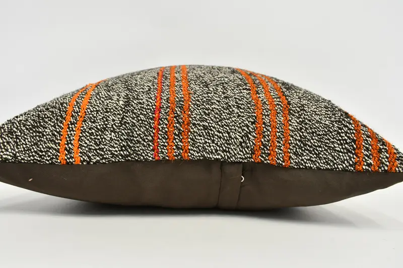 Boho Pillow Sham Cover, Pillow, 20x20 Brown Cushion Case, Outdoor Bolster Pillow Case, Antique Pillows, Vintage Kilim Pillow - 5