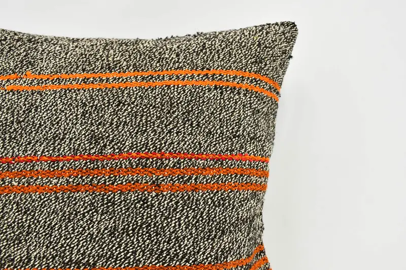 Boho Pillow Sham Cover, Pillow, 20x20 Brown Cushion Case, Outdoor Bolster Pillow Case, Antique Pillows, Vintage Kilim Pillow - 2
