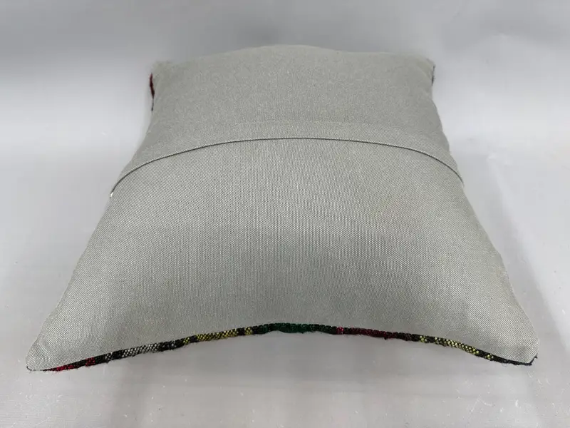 Interior Designer Pillow, Handmade Rug Seat Pillow Cover, Authentic Cushion Cover, Boho Pillow, Cushion, Vintage Pillow, 20x20 Green Cushion - 7