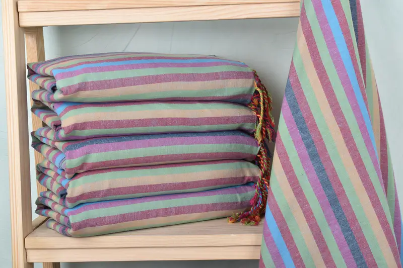 Best Friend Gift, Turkish beach towel with fringe, Halloween Gifts, 70x36 Cotton Striped Towel, Gifts For Him, Lightweight towel, Pool Towels - 2