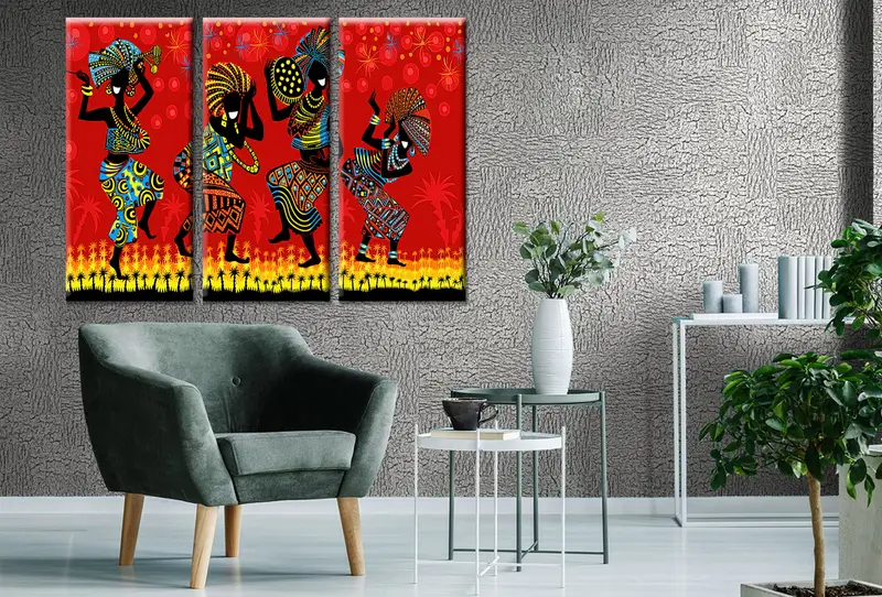 African Girl Art Decor, African Queen, African Art, Canvas Decor, Wall Art Canvas, Canvas Print, Wall Hanging Decor,African Woman Dancer - 6