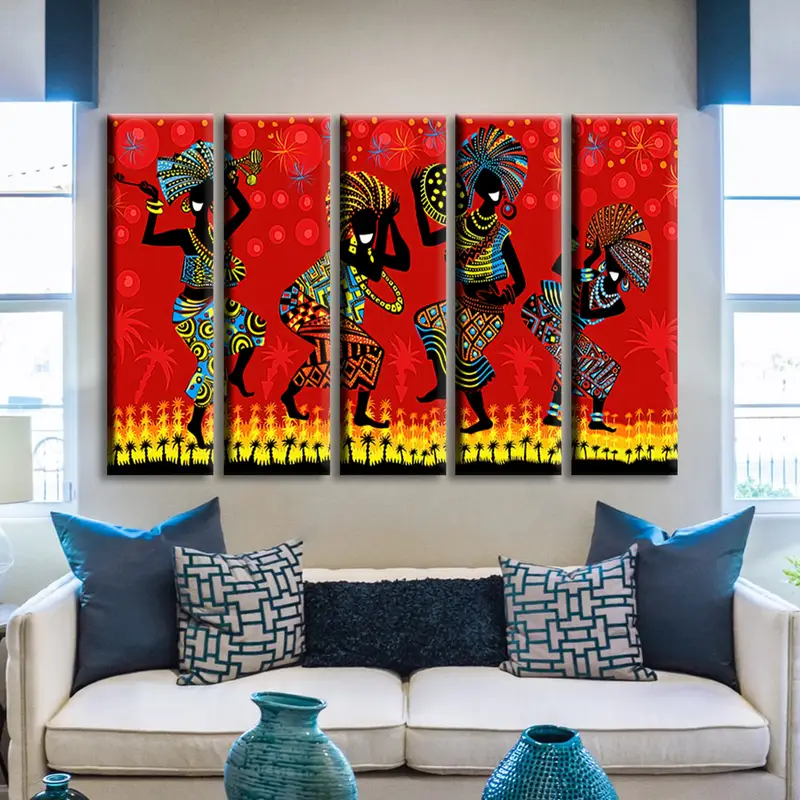 African Girl Art Decor, African Queen, African Art, Canvas Decor, Wall Art Canvas, Canvas Print, Wall Hanging Decor,African Woman Dancer - 5