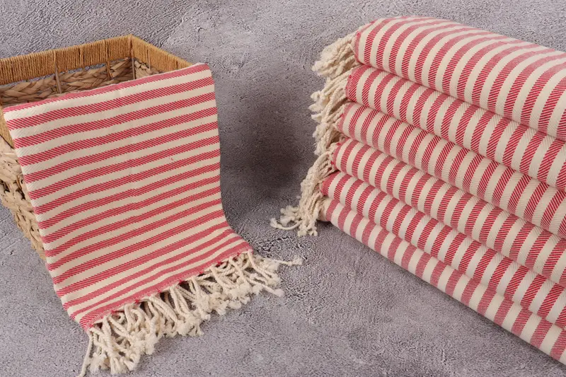 Family Gift Basket, Gift Boxes Towel, Sand-resistant towel, Girl Trip Party Favor, 70x40 Cotton Striped Towel, Beach Towel Gift, Custom Towel - 3
