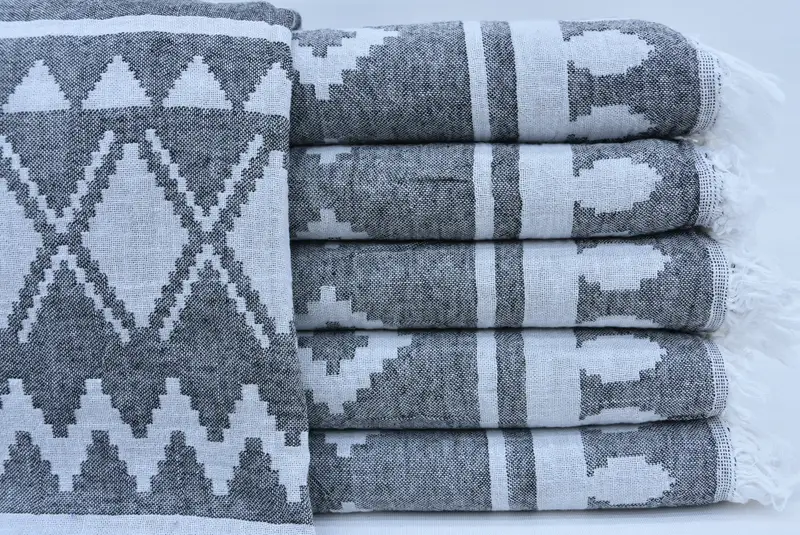 Wedding Favors, Bathroom Towel, Holiday Towel, Personalized Turkish Towel, Bachelor Bachelorette Party Favors, Pool Towels, 68x40 Cotton Aztec Towel - 2