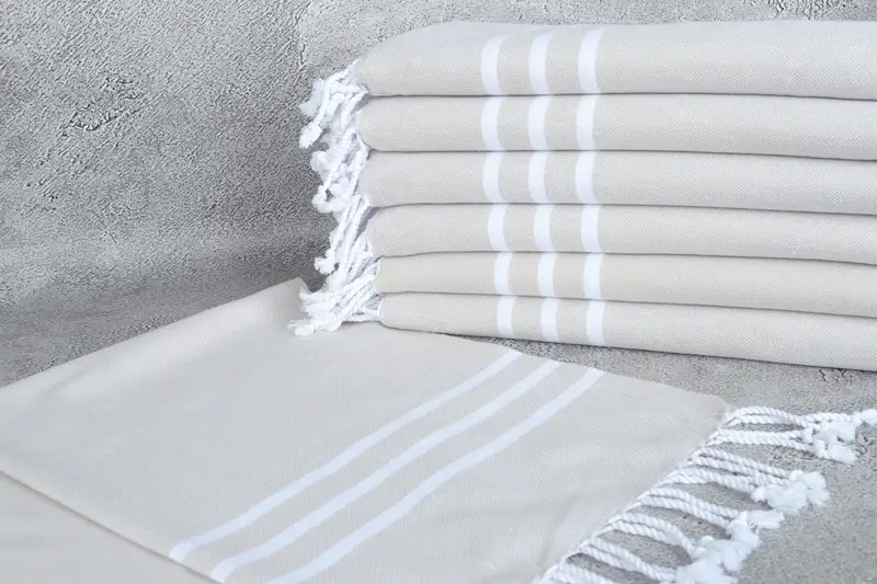 Personalized Gifts, Wedding Favors, Small Towel, Guest Towel, 40x20 Cotton Striped Towel, Valentine Day Gift For Her, Monogram Towels, Wedding Gift - 2