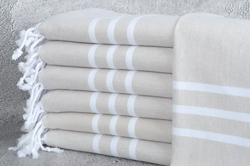 Personalized Gifts, Wedding Favors, Small Towel, Guest Towel, 40x20 Cotton Striped Towel, Valentine Day Gift For Her, Monogram Towels, Wedding Gift - 1