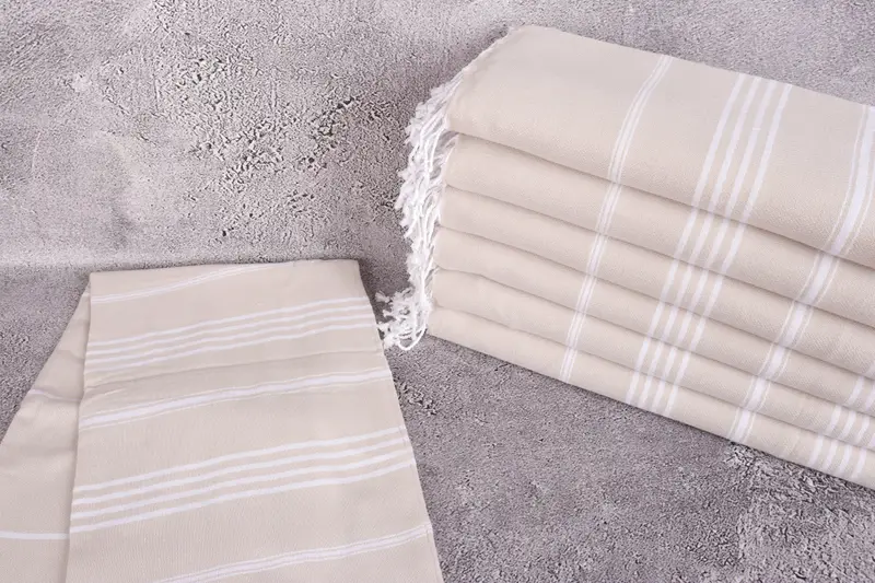 Eco-friendly Turkish peshtemal towel, 70x40 Cotton Striped Towel, Personalized Wedding Gift, Halloween Gifts, Bridal Shower Gift, Lightweight towel - 2