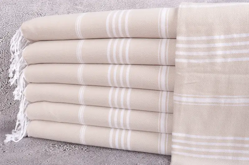 Eco-friendly Turkish peshtemal towel, 70x40 Cotton Striped Towel, Personalized Wedding Gift, Halloween Gifts, Bridal Shower Gift, Lightweight towel - 1