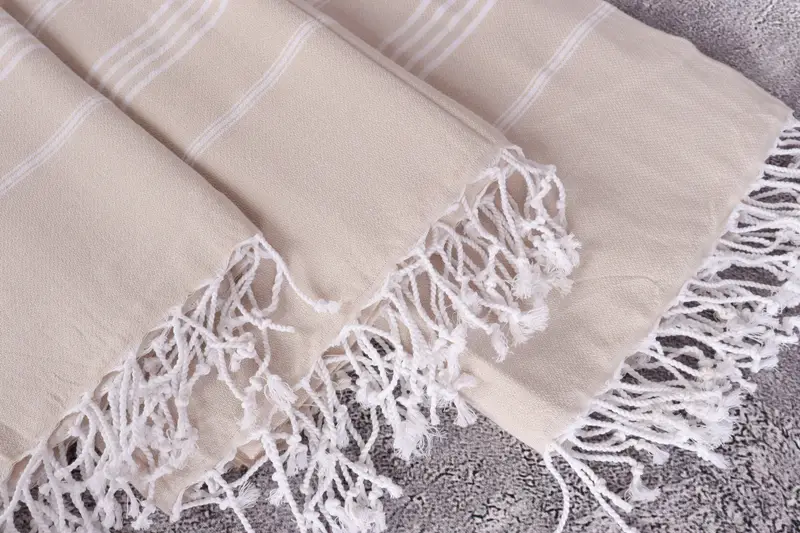 Eco-friendly Turkish peshtemal towel, 70x40 Cotton Striped Towel, Personalized Wedding Gift, Halloween Gifts, Bridal Shower Gift, Lightweight towel - 5