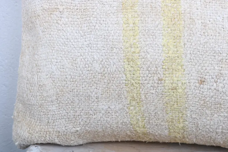 Pillow Sham, Kilim Cushion Sham, 16x36 White Pillow Sham, Turkish Pillow, Handmade Kilim Cushion, Traditional Cushion, Authentic Cushion Case - 3