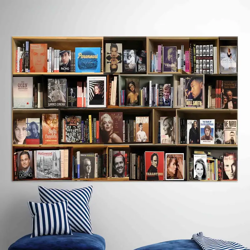 Library Canvas Art, Library Photo, Photo Books Wall Art, Reading Room Decor, Book Wall Art, Bookshelf Photo Print, Trendy Canvas Art, - 2