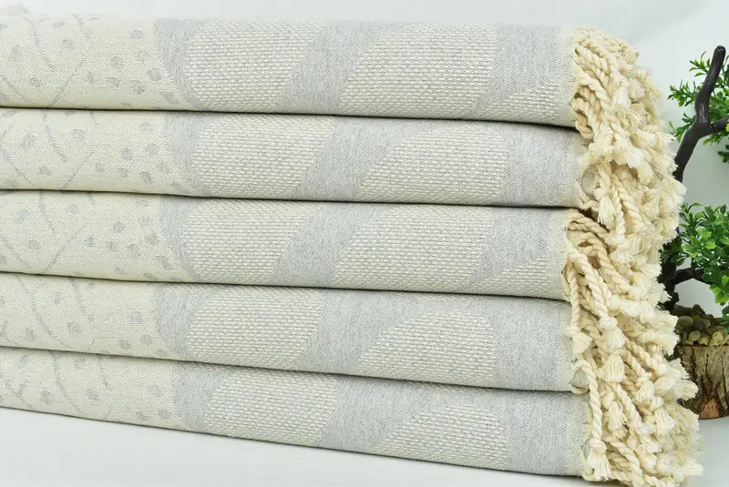 Turkish Towel USA, Gift For Him, Organic Turkish towel, 70x40 Cotton Whale Design Towel, Maid Of Honor Gift, Beach Bachelorette Party Decorations - 5