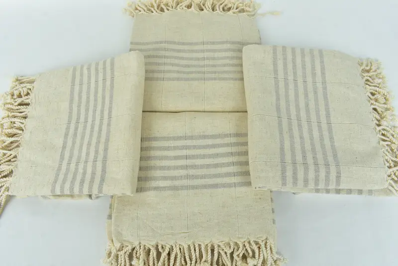 Toalla de playa personalizada, toalla turca de monograma, toalla a rayas de lino 70x40, toalla de baño turca de lujo, toalla personalizada, favores de Navidad - 6