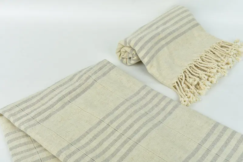 Toalla de playa personalizada, toalla turca de monograma, toalla a rayas de lino 70x40, toalla de baño turca de lujo, toalla personalizada, favores de Navidad - 7