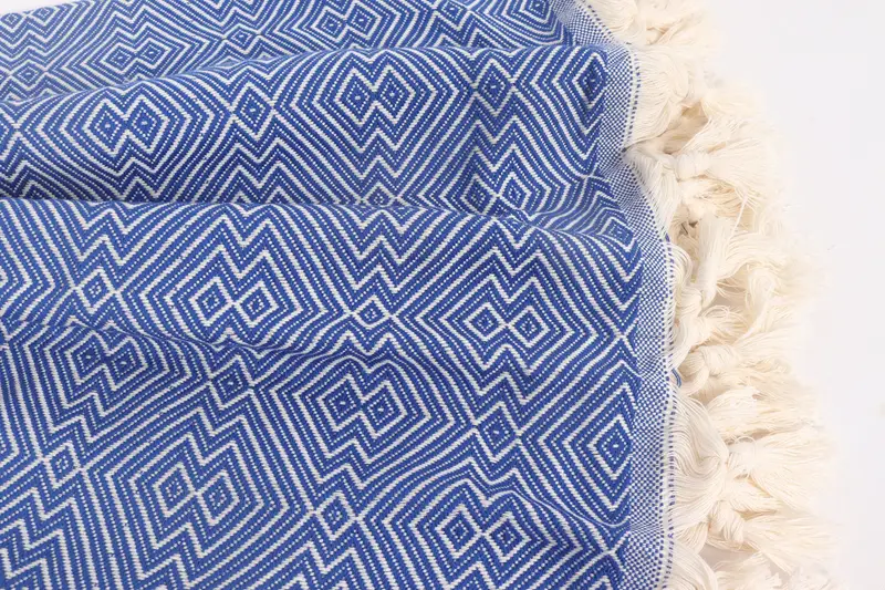 Woven Blanket, 92x80 Cotton Diamond Towel, Custom Shower Curtain, Throw Blanket, Aesthetic Blanket, Bedspread, Bachelor Bachelorette Party Favors - 8