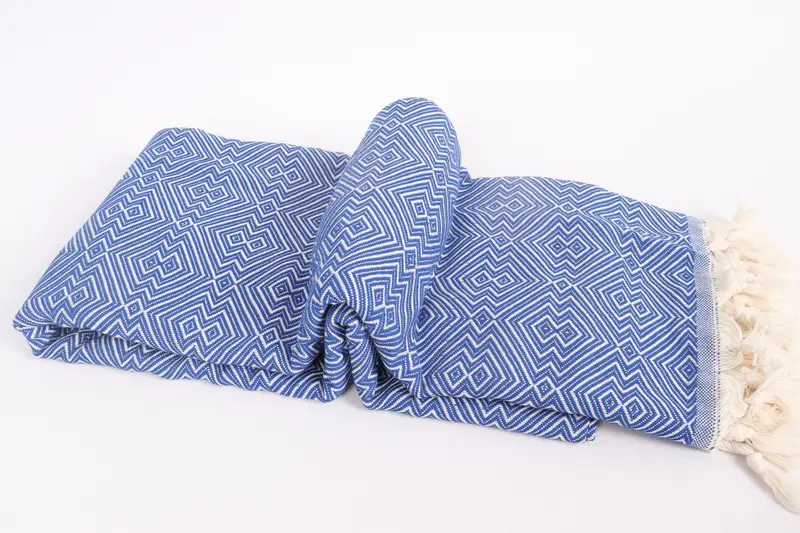 Woven Blanket, 92x80 Cotton Diamond Towel, Custom Shower Curtain, Throw Blanket, Aesthetic Blanket, Bedspread, Bachelor Bachelorette Party Favors - 6