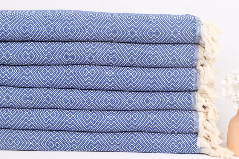 Woven Blanket, 92x80 Cotton Diamond Towel, Custom Shower Curtain, Throw Blanket, Aesthetic Blanket, Bedspread, Bachelor Bachelorette Party Favors - 3