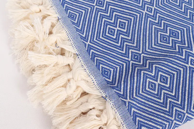 Woven Blanket, 92x80 Cotton Diamond Towel, Custom Shower Curtain, Throw Blanket, Aesthetic Blanket, Bedspread, Bachelor Bachelorette Party Favors - 7