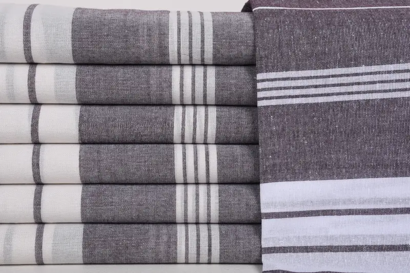 Bachelorette Party Gift, 68x36 Cotton Striped Towel, Hammam towel, Custom Gift, Summer Gift Ideas, Luxury Beach Towel, Boyfriend Christmas Gift - 1