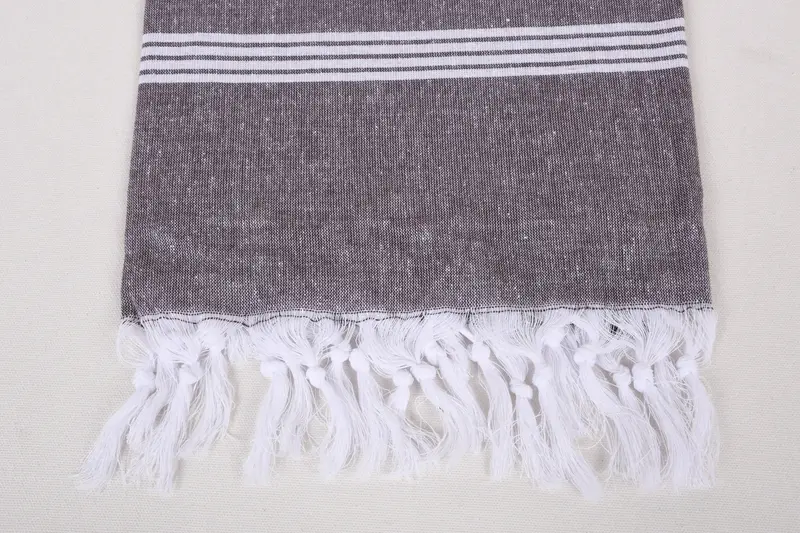 Bachelorette Party Gift, 68x36 Cotton Striped Towel, Hammam towel, Custom Gift, Summer Gift Ideas, Luxury Beach Towel, Boyfriend Christmas Gift - 3