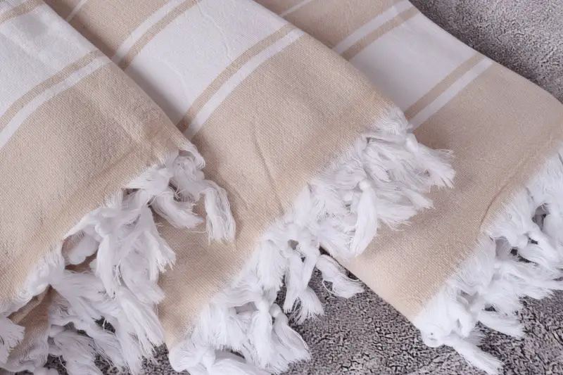 64x36 Cotton Striped Terry Towel, Bridesmaid Gift Towel, Bridesmaid Gift, Lightweight Turkish towel, Anniversary Gift For Her, Scarf Towel - 5