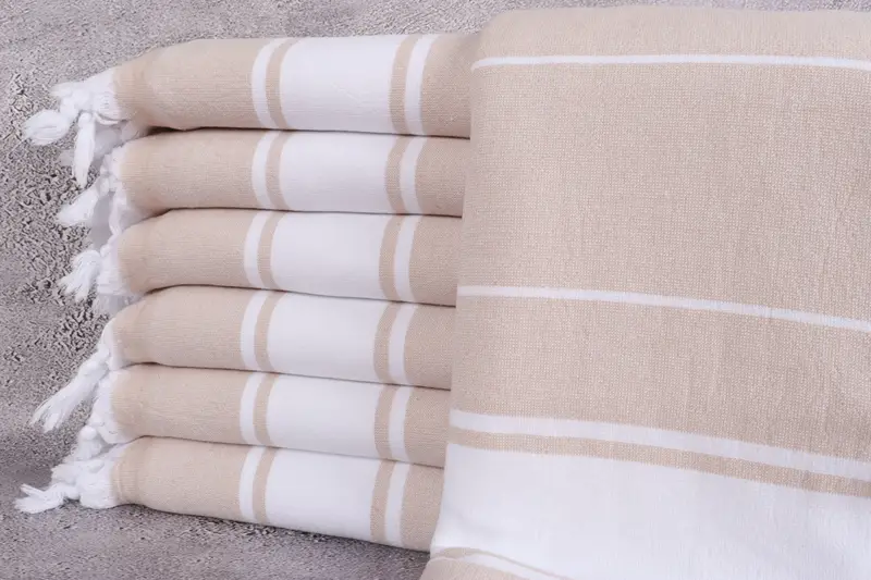 64x36 Cotton Striped Terry Towel, Bridesmaid Gift Towel, Bridesmaid Gift, Lightweight Turkish towel, Anniversary Gift For Her, Scarf Towel - 1