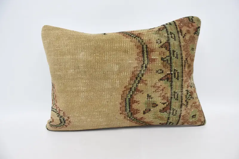 Home Decor Pillow, 20x28 Beige Pillow Case, Cushion Cover, Kilim Cushion Sham, Boho Chic Pillow Sham, Pastel Pillow Cover, Kilim Pillow Cover - 1