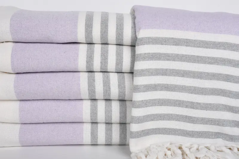 Beach Theme Bachelorette Party Gifts, Organic Turkish towel, Mother Of The Groom Gift, 68x36 Cotton Striped Terry Towel, Turkish towel, Bath towel - 1