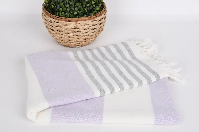 Beach Theme Bachelorette Party Gifts, Organic Turkish towel, Mother Of The Groom Gift, 68x36 Cotton Striped Terry Towel, Turkish towel, Bath towel - 4