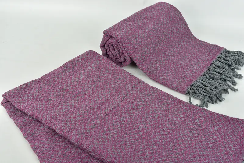 Personalized Wedding Gift, Bridesmaid Towel, Turkish towel, 70x40 Cotton Geometric Towel, Turkish Towel Beach, Bridal Shower Favor, Beach Size Towel - 7