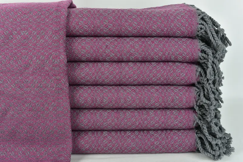 Personalized Wedding Gift, Bridesmaid Towel, Turkish towel, 70x40 Cotton Geometric Towel, Turkish Towel Beach, Bridal Shower Favor, Beach Size Towel - 1