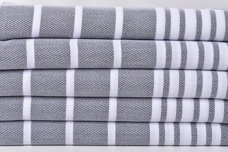 Turkish Tea Towel, Monogrammed Turkish Towel, Personalized Kitchen Towel, Wedding Gift, Gift For Him, 40x20 Cotton Zig zag Towel, Gift For Coworker - 2