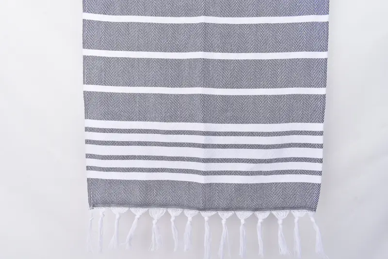 Turkish Tea Towel, Monogrammed Turkish Towel, Personalized Kitchen Towel, Wedding Gift, Gift For Him, 40x20 Cotton Zig zag Towel, Gift For Coworker - 8