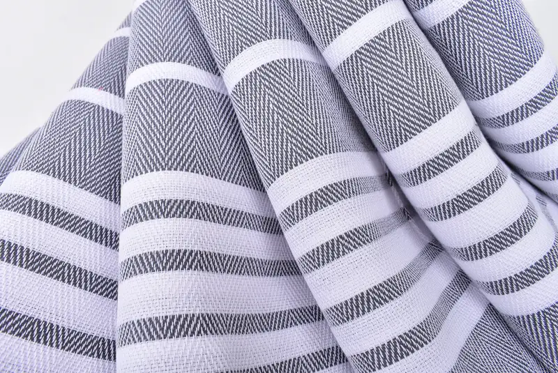 Turkish Tea Towel, Monogrammed Turkish Towel, Personalized Kitchen Towel, Wedding Gift, Gift For Him, 40x20 Cotton Zig zag Towel, Gift For Coworker - 5