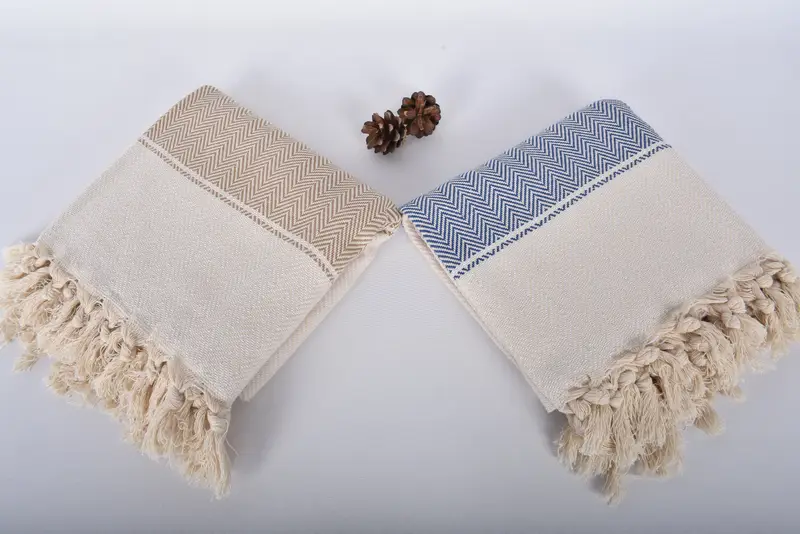 Handmade Turkish Towel, 70x36 Cotton Herringbone Towel, Personalized Wedding Gift, Lightweight towel, House Warming Gift, Turkish Towel USA - 6