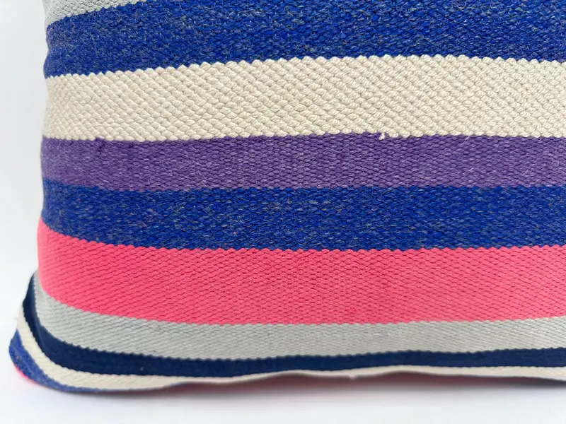 Cushion Cover, Accent Cushion, Bright Pillow, Kilim Cushion Sham, 20x20 Pink Pillow, Floor Cushion, Interior Designer Pillow, Kilim Pillow - 2