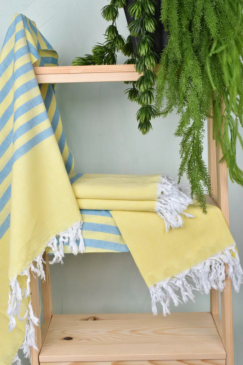 70x36 Cotton Striped Towel, Hammam Towel USA, Luxury Beach Towel, Best Friend Gift, Organic towel, Beach towel, Summer Towel, Gift For Boyfriend - 6