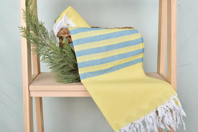 70x36 Cotton Striped Towel, Hammam Towel USA, Luxury Beach Towel, Best Friend Gift, Organic towel, Beach towel, Summer Towel, Gift For Boyfriend - 4