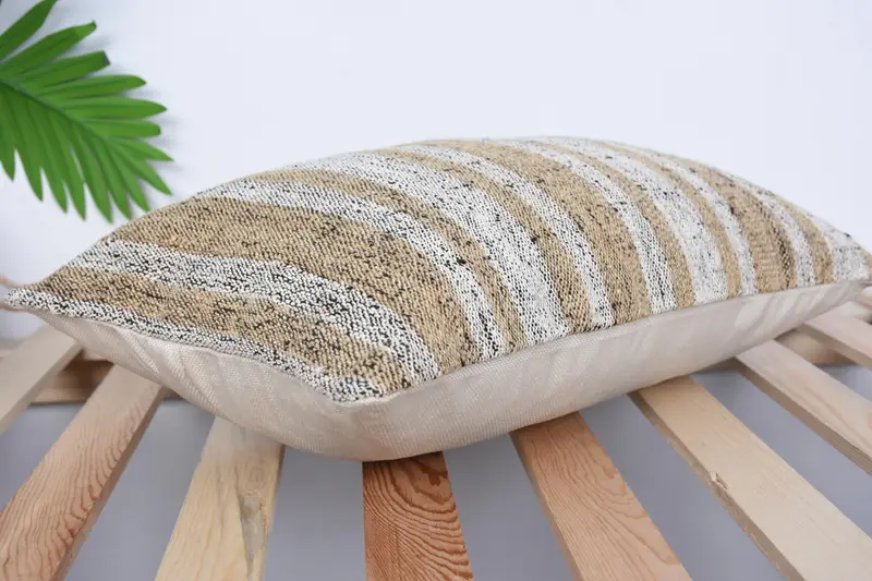 Pet Cushion Cover, Kilim Rug Cushion Case, Pillow for Sofa, 12x20 White Cushion, Kilim Pillow Cover, Kilim Cushion Sham, Pillow Sham - 6
