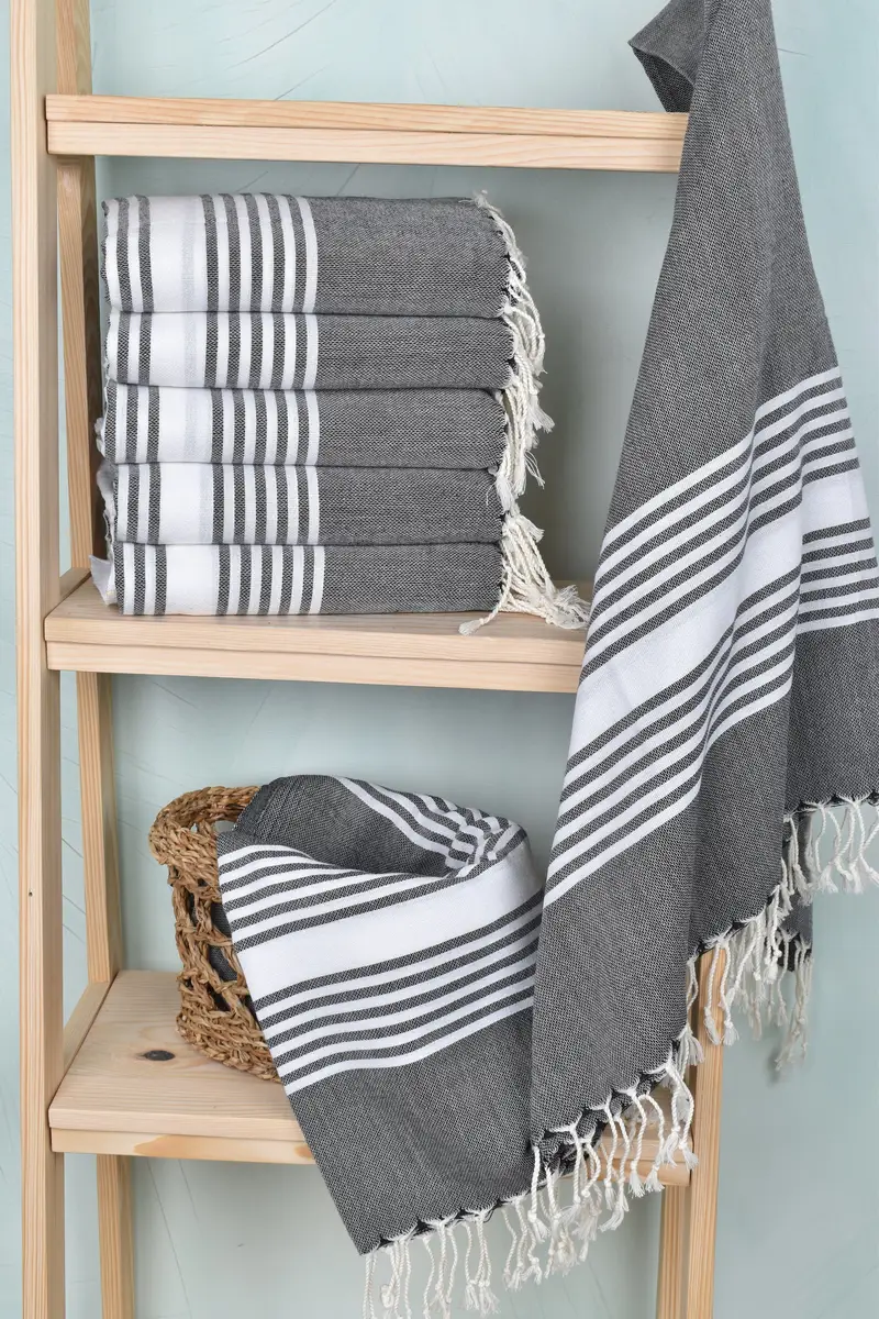 Bridal Shower Gift, Christmas Favors, Summer Gift, 68x40 Cotton Striped Towel, Bachelorette Party Gifts Bridesmaids, Girls Weekend Favors - 3