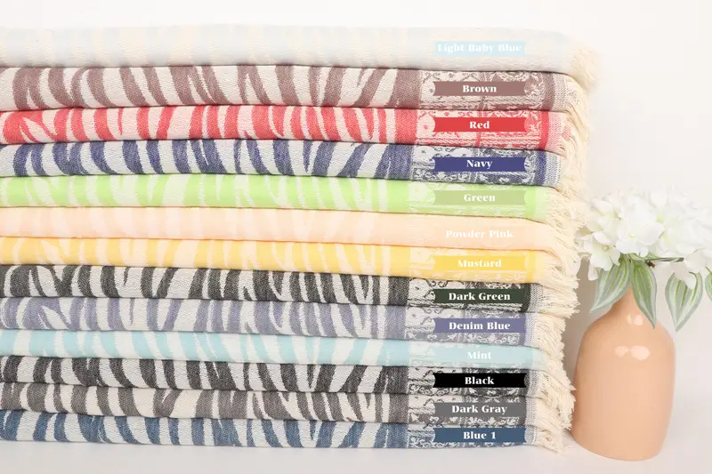 Turkish Tea Towel, Valentines Gift, 28x20 Cotton Striped Towel, Turkish Towel Hand Towel, Customized Turkish Towel, Custom Hand Towel, Xmas Gifts - 1
