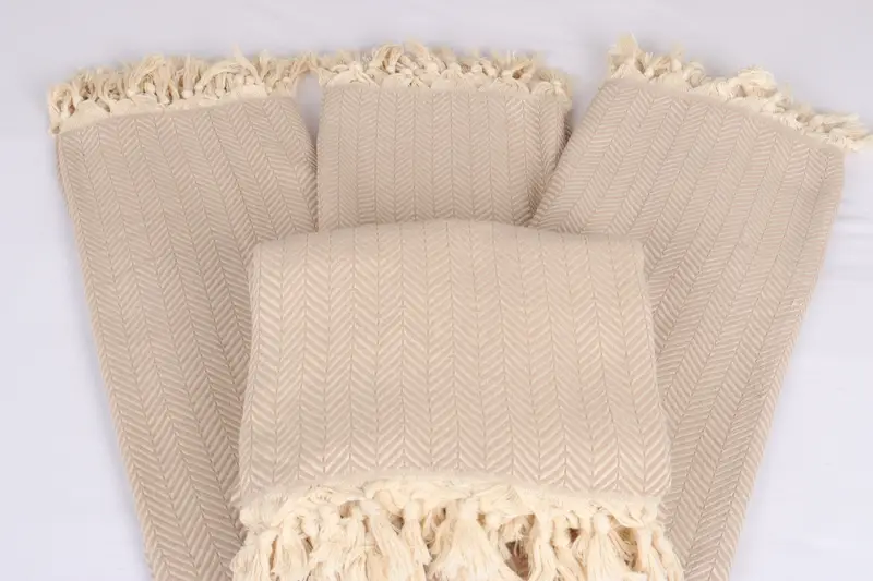 Organic Throw, Home Decor Gifts, Bachelorette Party Favors, 92x76 Cotton Chevron Towel, Housewarming Gift, Bachelorette Gifts, Turkish Blanket Queen - 5