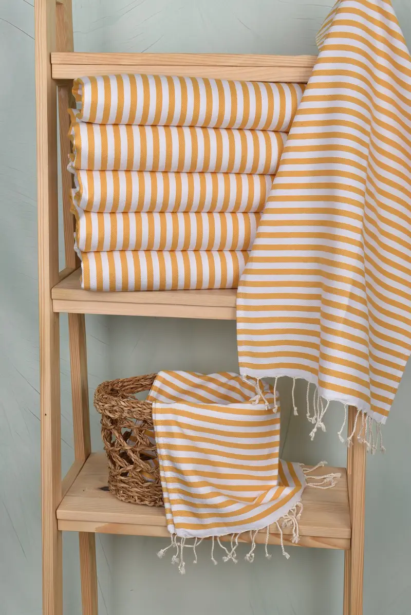 Valentine Day Gift For Her, Turkish Hand Towel, Baby Boy Gift, 40x18 Cotton Striped Towel, Turkish Towel Hand Towel, Personalized Gift, Gift For Him - 3